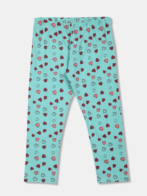 turquoise blue printed legging - 18366520 - Very Small Image - 1