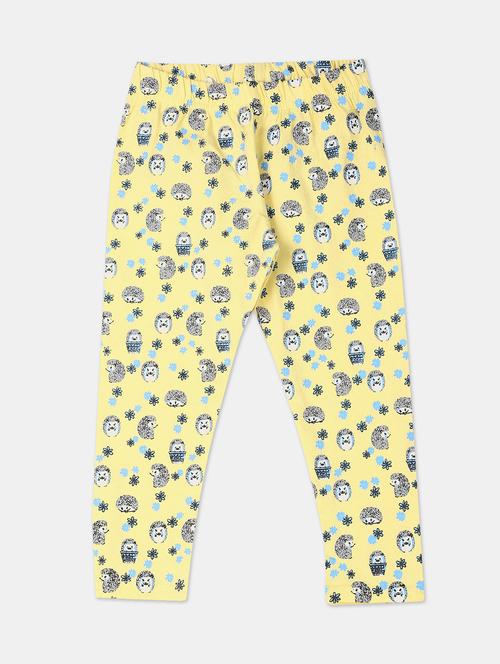 yellow printed legging - 18366534 - Very Small Image - 1