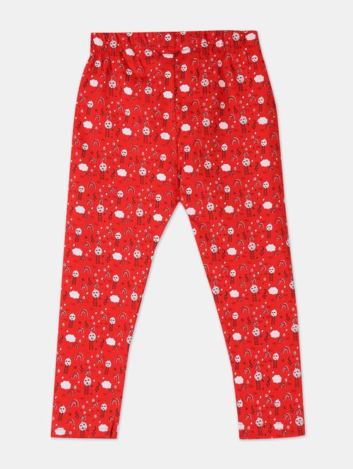 red printed legging - 18366537 - Very Small Image - 1