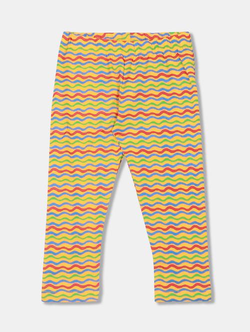 yellow printed legging - 18366587 - Very Small Image - 1
