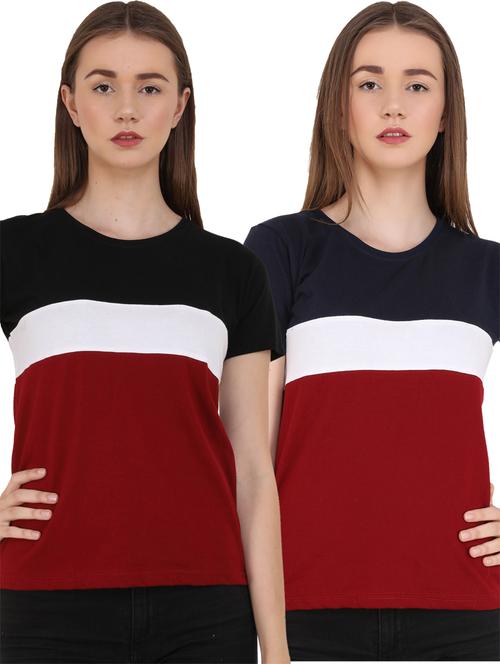 pack of 2 color block combo tee - 18366768 - Very Small Image - 1