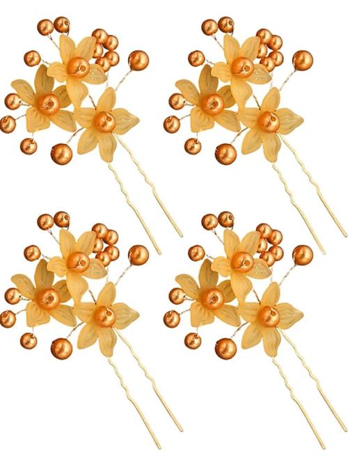 hair accessories yellow color - 18366923 - Very Small Image - 1
