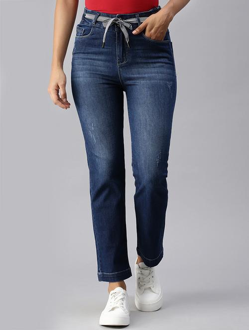 high-rise washed denim jean - 18366925 - Very Small Image - 1