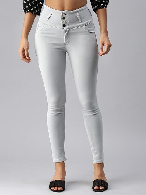 high-rise washed denim jean - 18366954 - Very Small Image - 1