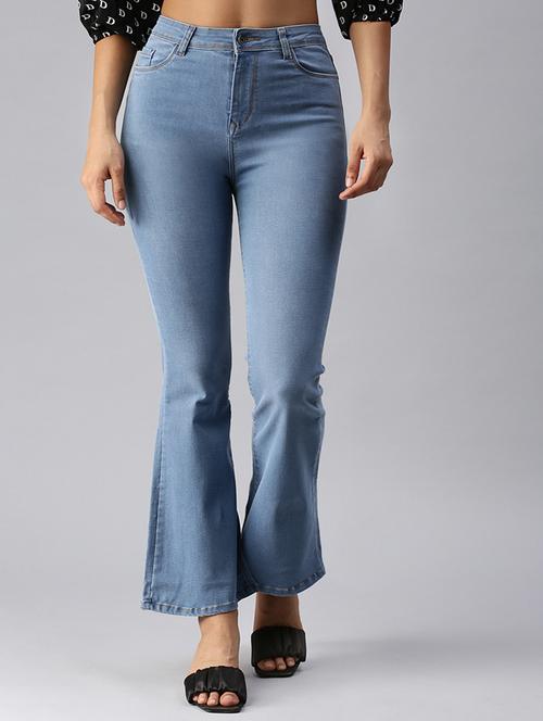 women's plain bootcut jeans - 18366962 - Very Small Image - 1