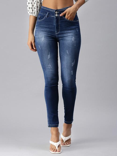 high-rise washed denim jean - 18366964 - Very Small Image - 1