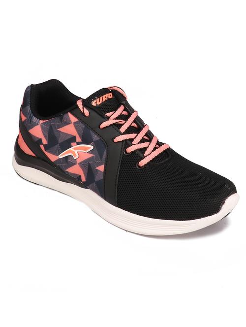 black mesh laceup sports shoes - 18367053 - Very Small Image - 1