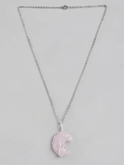 ladies silver plated chain silver color - 18367220 - Very Small Image - 1