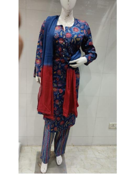 cotton suit with dupatta - 18367243 - Very Small Image - 1