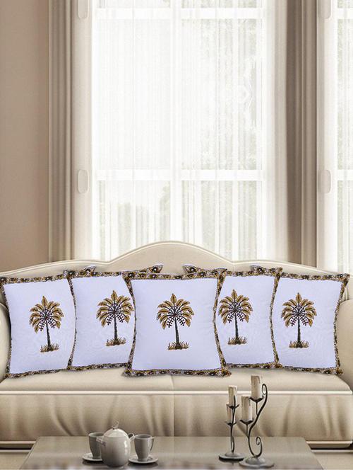 texstylers pure cotton block printed jaipuri cushion cover - 18367295 - Very Small Image - 1