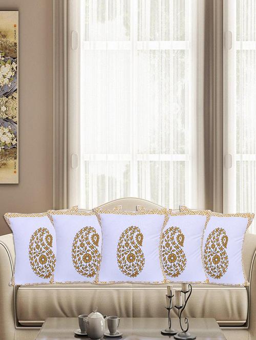 texstylers pure cotton block printed jaipuri cushion cover - 18367301 - Very Small Image - 1