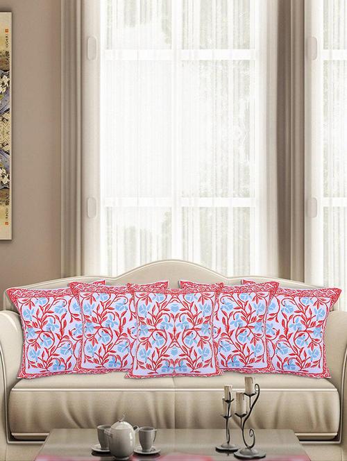 texstylers pure cotton block printed jaipuri cushion cover - 18367303 - Very Small Image - 1