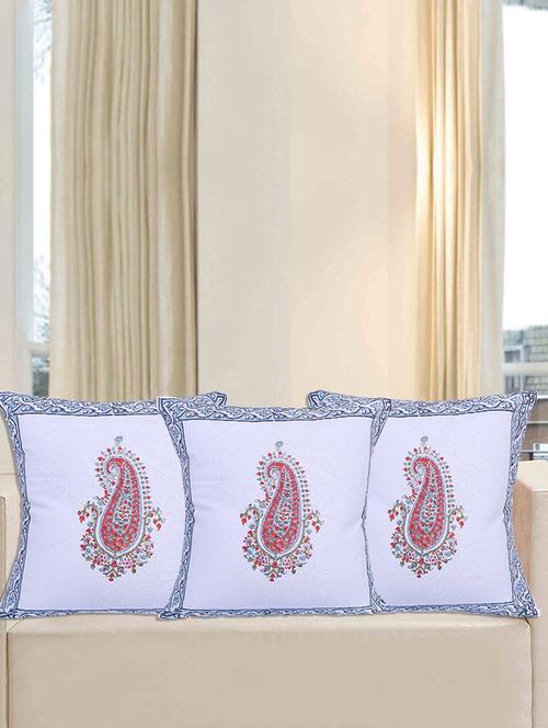 texstylers pure cotton block printed jaipuri cushion cover - 18367312 - Very Small Image - 1