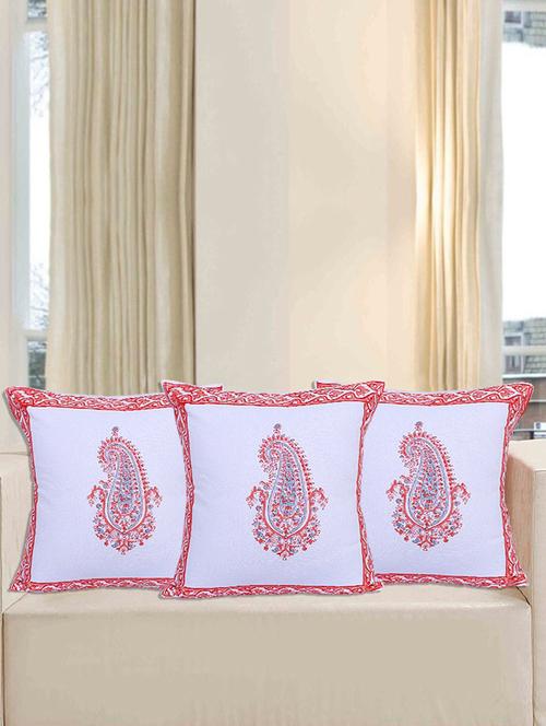texstylers pure cotton block printed jaipuri cushion cover - 18367313 - Very Small Image - 1