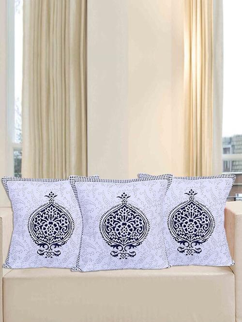 texstylers pure cotton block printed jaipuri cushion cover - 18367316 - Very Small Image - 1
