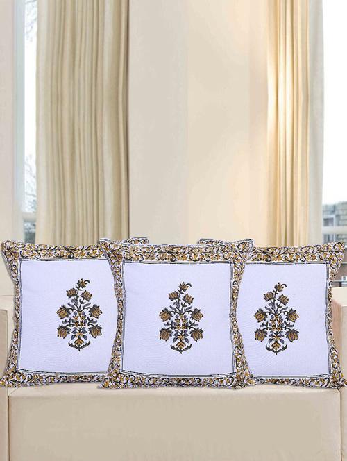 texstylers pure cotton block printed jaipuri cushion cover - 18367319 - Very Small Image - 1