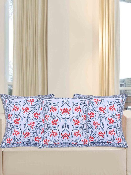 texstylers pure cotton block printed jaipuri cushion cover - 18367322 - Very Small Image - 1
