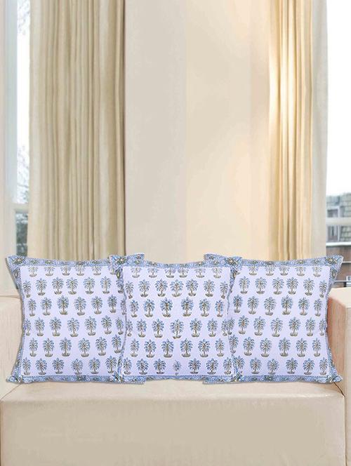 texstylers pure cotton block printed jaipuri cushion cover - 18367324 - Very Small Image - 1
