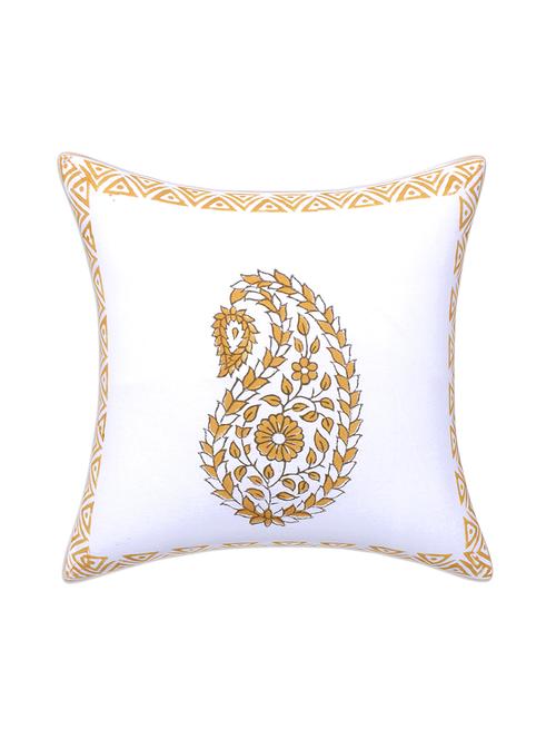 texstylehome 100% cotton block printed jaipuri cushion cover - 18367415 - Very Small Image - 1