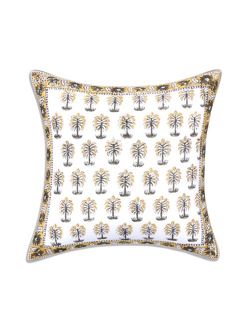 texstylehome 100% cotton block printed jaipuri cushion cover - 18367419 - Very Small Image - 1