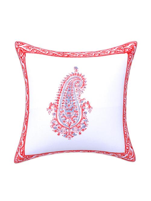 texstylehome 100% cotton block printed jaipuri cushion cover - 18367427 - Very Small Image - 1