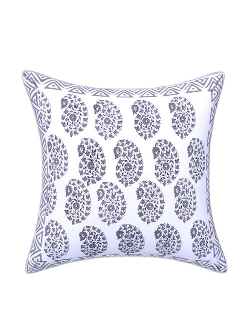 texstylehome 100% cotton block printed jaipuri cushion cover - 18367444 - Very Small Image - 1