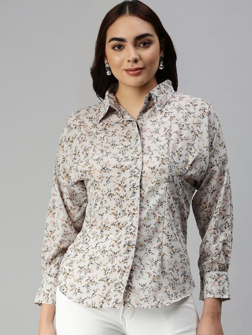 long sleeved printed regular shirt - 18367702 - Very Small Image - 1