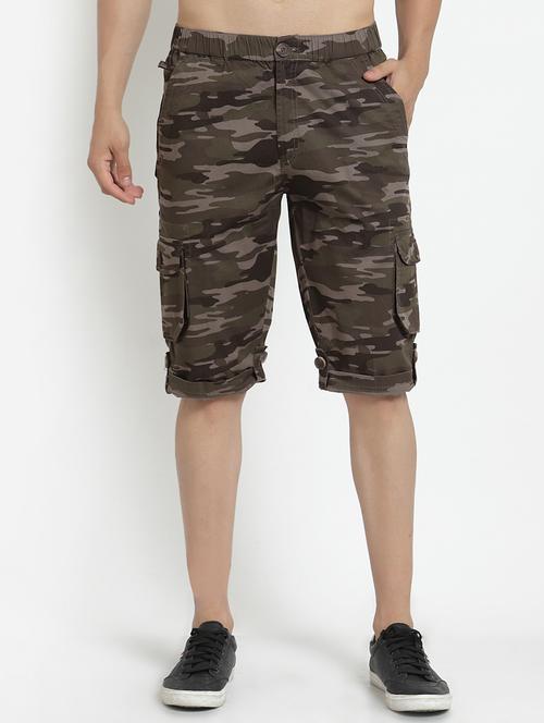 olive green camouflage short - 18367852 - Very Small Image - 1