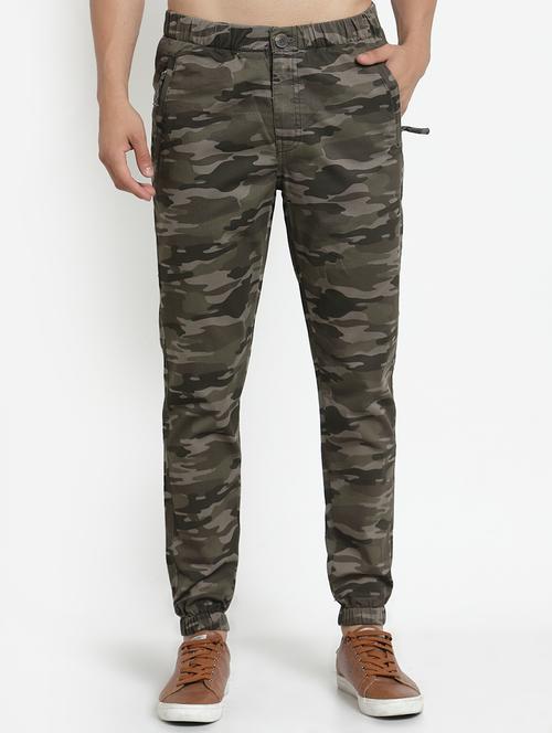 olive green camouflage jogger - 18367983 - Very Small Image - 1