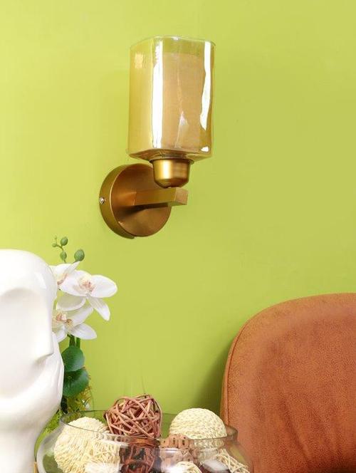 eliante gold iron base white and gold white shade wall light - b-425-1w-sq - without bulb - 18369483 - Very Small Image - 1