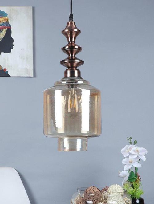 eliante copper iron base gold glass shade hanging light - z-630-1lp - without bulb - 18369525 - Very Small Image - 1