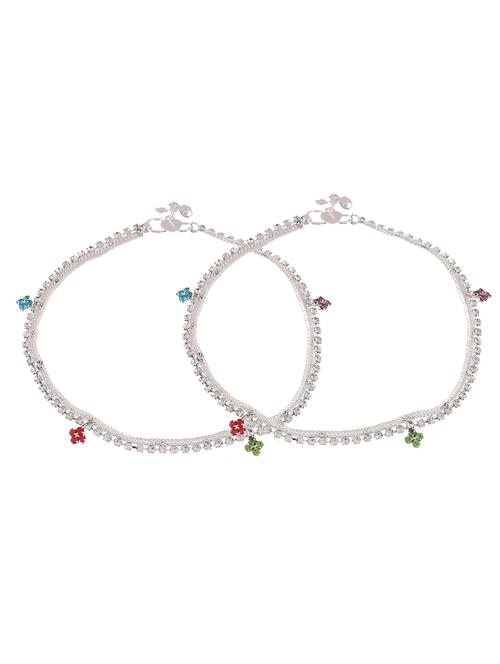 delicate damini cz anklet - 18369756 - Very Small Image - 1
