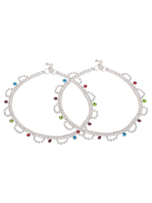 cz multistone faiza anklet - 18369759 - Very Small Image - 1