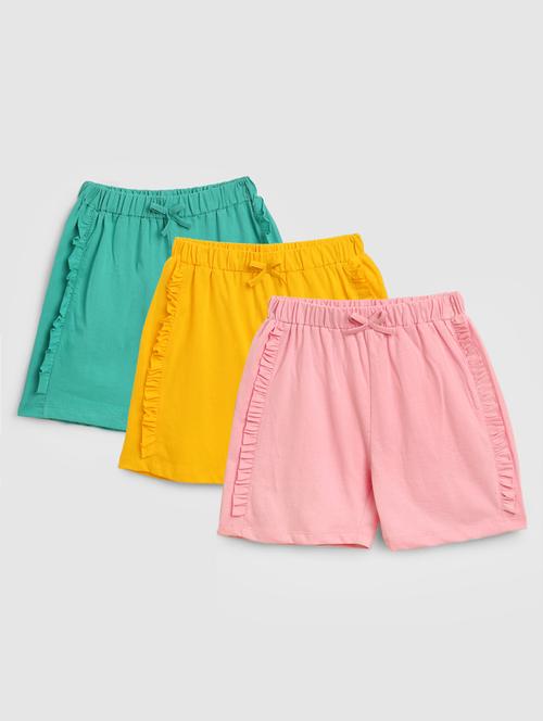 set of 3 multi-colored shorts - 18370371 - Very Small Image - 1