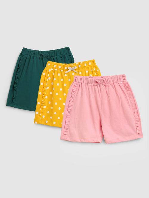 set of 3 multi-colored shorts - 18370374 - Very Small Image - 1
