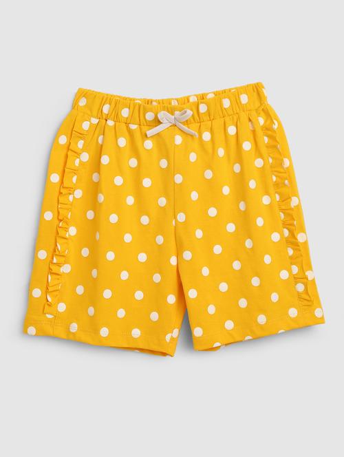 yellow polka-printed shorts - 18370495 - Very Small Image - 1