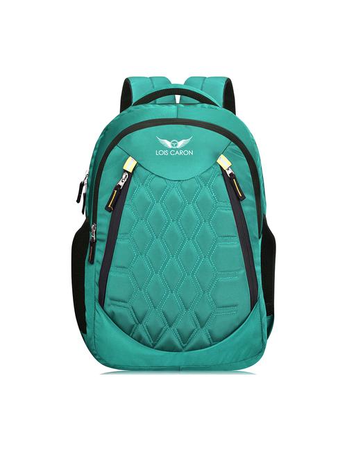 teal blue polyester backpack - 18370859 - Very Small Image - 1