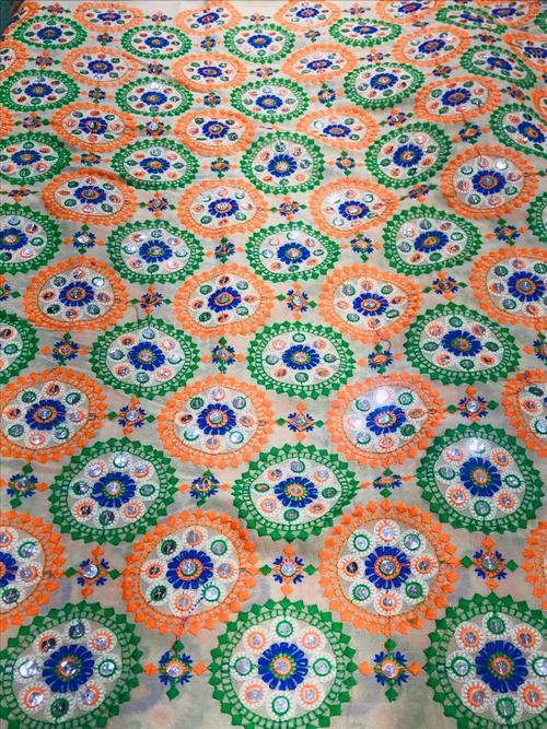 embroidered fabric 1mtr - 18370914 - Very Small Image - 1