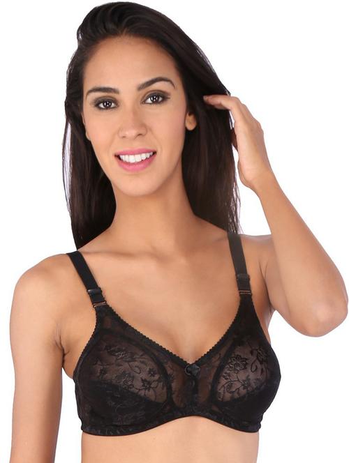 black solid regular bra - 18371581 - Very Small Image - 1