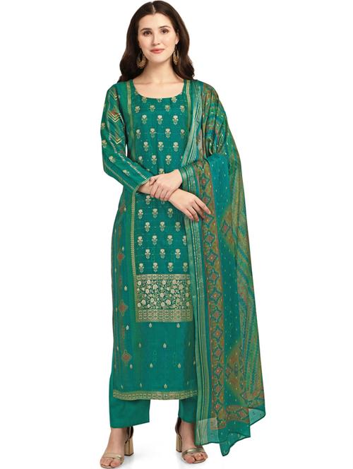 black viscose unstitched suit - 18372634 - Very Small Image - 1