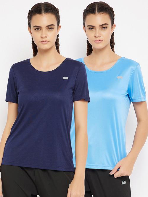 pack of 2 round neck solid combo t-shirt - 18373058 - Very Small Image - 1