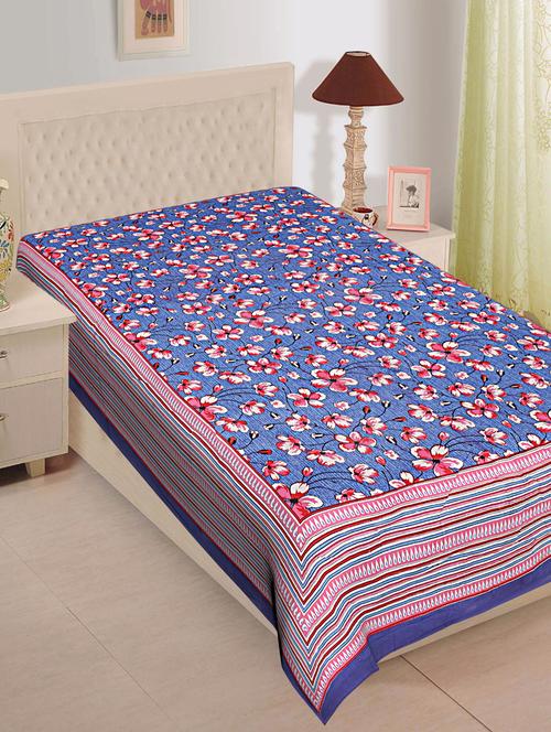 texstylehome jaipuri printed 100% cotton single bedsheet - 18373165 - Very Small Image - 1