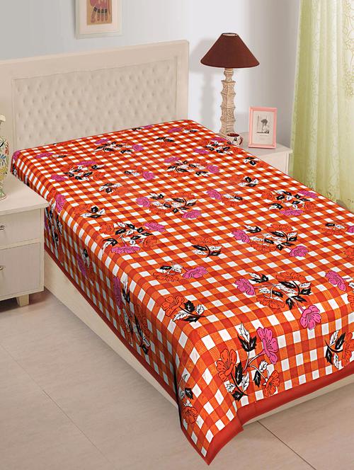 texstylehome jaipuri printed 100% cotton single bedsheet - 18373166 - Very Small Image - 1