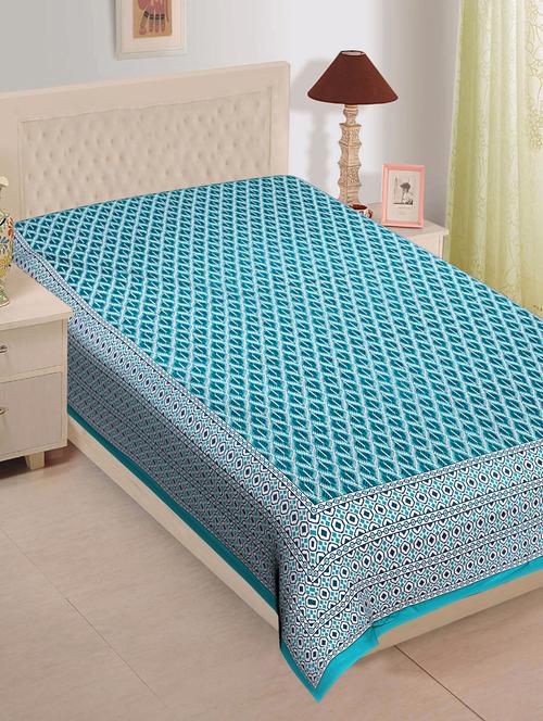 texstylehome jaipuri printed 100% cotton single bedsheet - 18373174 - Very Small Image - 1