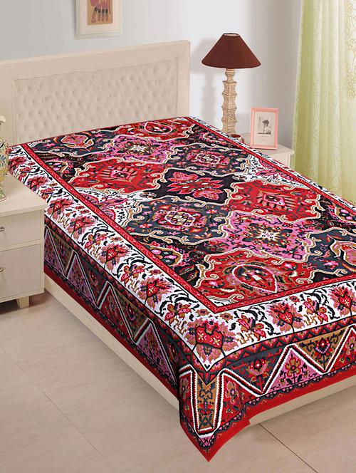 texstylehome jaipuri printed 100% cotton single bedsheet - 18373182 - Very Small Image - 1