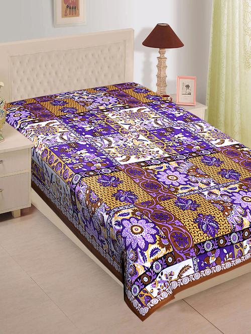 texstylehome jaipuri printed 100% cotton single bedsheet - 18373194 - Very Small Image - 1