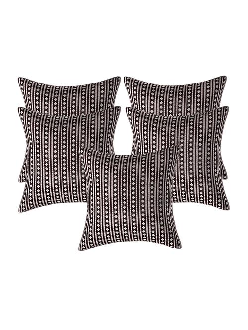 texstylehome assorted pure cotton kantha work set of 5 jaipuri cushion covers - 18373217 - Very Small Image - 1