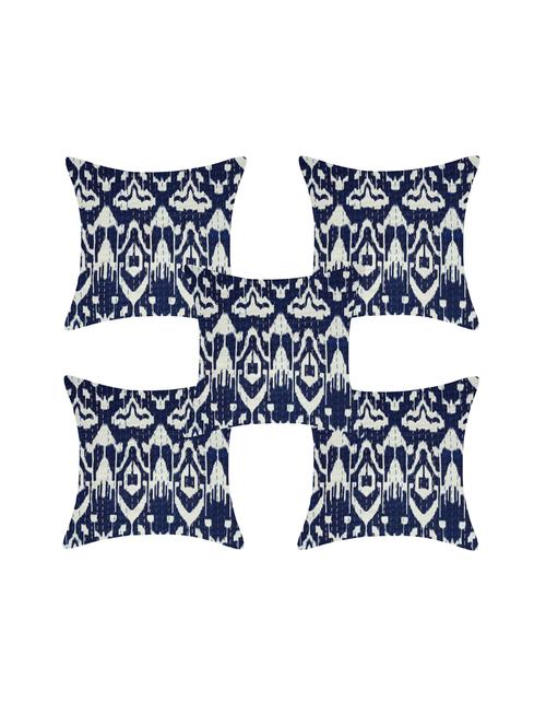 texstylehome assorted pure cotton kantha work set of 5 jaipuri cushion covers - 18373252 - Very Small Image - 1