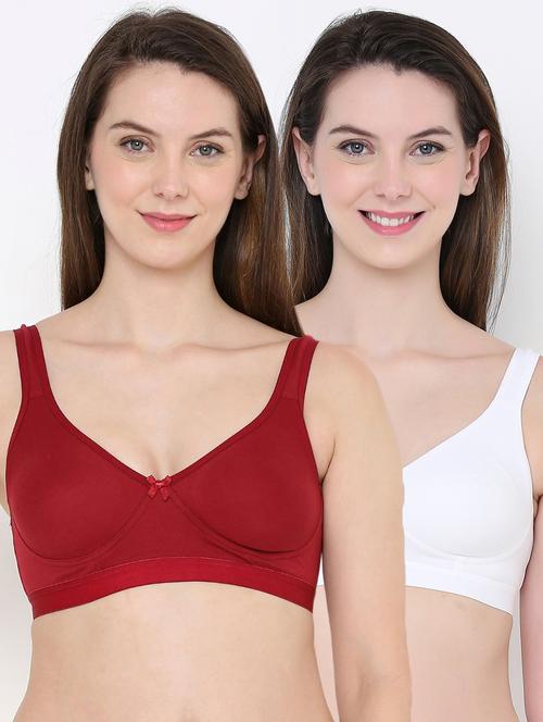 pack of 2 solid sports bra - 18373634 - Very Small Image - 1