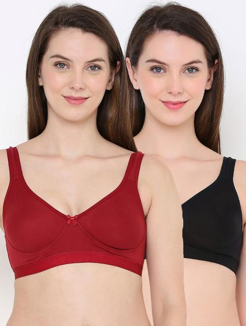 pack of 2 solid sports bra - 18373636 - Very Small Image - 1